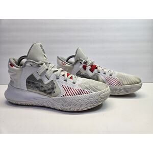 Nike Kyrie Flytrap 5 White University Red Sz. 7Y- Basketball Shoes
